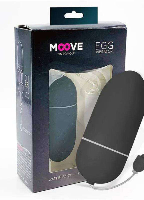 Black vibrating egg with 10 functions for versatile pleasure