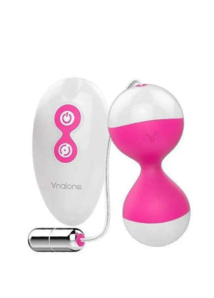 Vibrating egg and kegel balls miu miu fuchsia for pelvic floor and pleasure