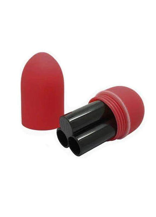 Red vibrating egg with remote control for personal pleasure
