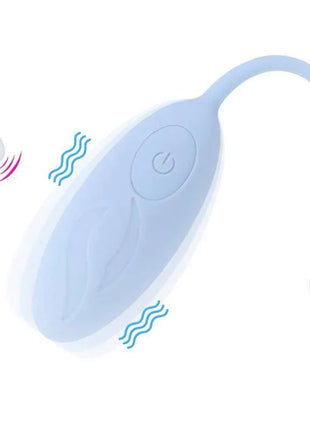 Vibrating Egg with Remote Control Blue