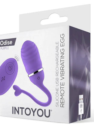 Vibrating Egg with Remote Control Odise USB Silicone Purple