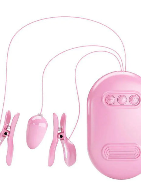 Vibrating Egg with Shock Nipple Clamps Kit