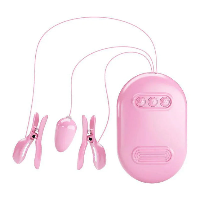 Vibrating Egg with Shock Nipple Clamps Kit