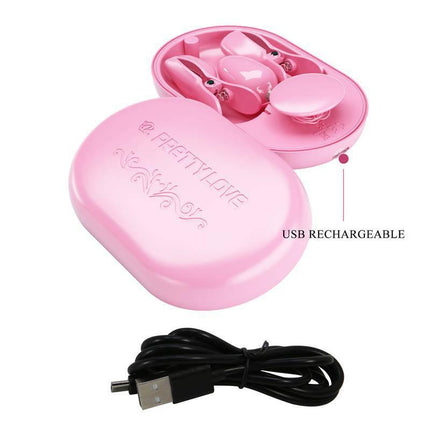Vibrating Egg with Shock Nipple Clamps Kit