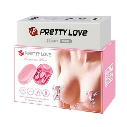 Vibrating Egg with Shock Nipple Clamps Kit