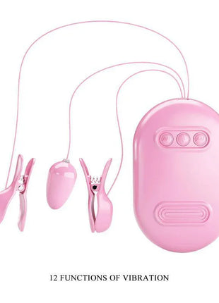 Vibrating Egg with Shock Nipple Clamps Kit