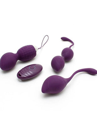 Vibrating Kegel Ball Set Remote Control Rimini Purple