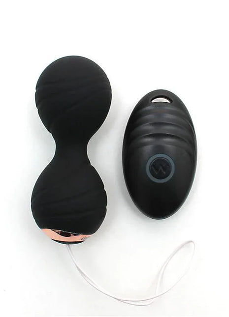Vibrating Kegel Balls with Remote Control Cannes Black