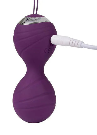 Vibrating Kegel Balls with Remote Control Cannes Purple