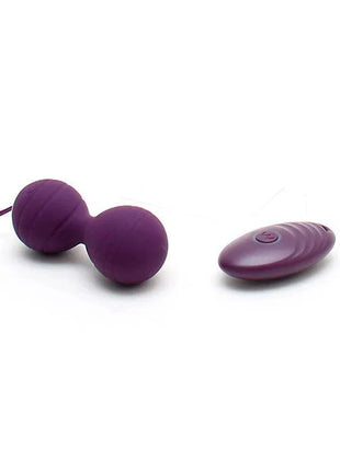 Vibrating Kegel Balls with Remote Control Cannes Purple