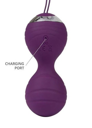 Vibrating Kegel Balls with Remote Control Cannes Purple