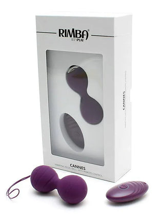 Vibrating Kegel Balls with Remote Control Cannes Purple