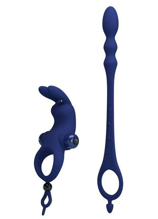 Vibrating Penis Ring with Anal Chain