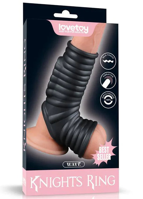 Vibrating Ring for Penis and Scrotum Wave Knights