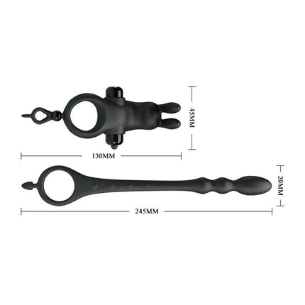 Vibrating Ring with Butt Plug
