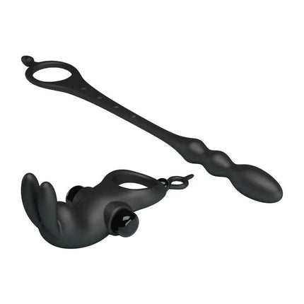 Vibrating Ring with Butt Plug
