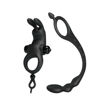 Vibrating Ring with Butt Plug
