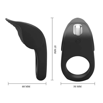 Vibrating Silicone Cock Ring with 10 Functions