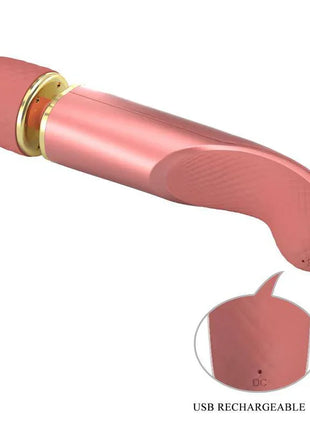 Vibrating Wand USB Silicone Pink