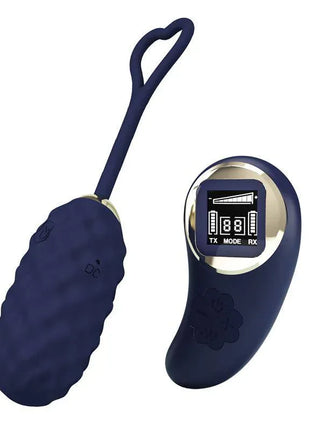 Vivian Vibrating Egg with Digital Screen Remote Control Blue
