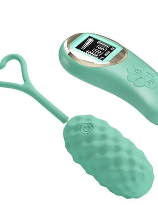 Vivian Vibrating Egg with Digital Screen Remote Control Green