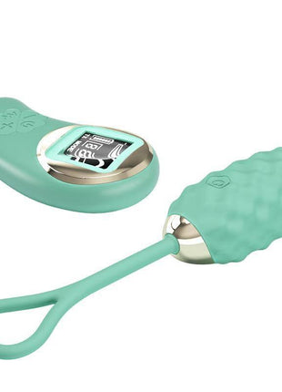 Vivian Vibrating Egg with Digital Screen Remote Control Green