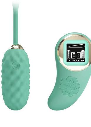 Vivian Vibrating Egg with Digital Screen Remote Control Green