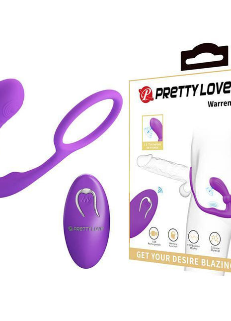 Warren Remote Vibrating Anal Plug and Penis Ring
