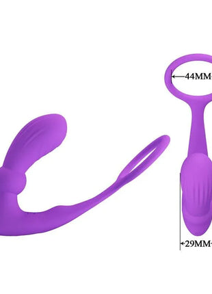 Warren Remote Vibrating Anal Plug and Penis Ring