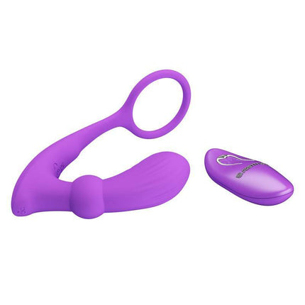 Warren Remote Vibrating Anal Plug and Penis Ring