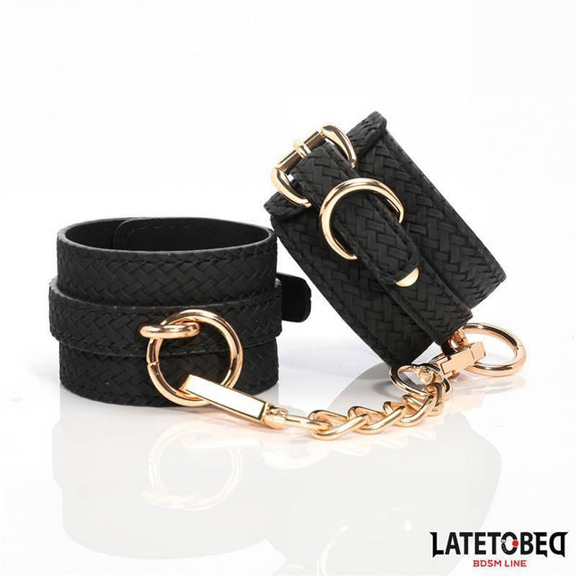 Weaving patterns wrist cuff Golden Chain
