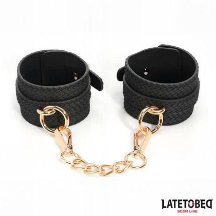 Weaving patterns wrist cuff Golden Chain