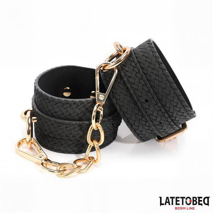 Weaving patterns wrist cuff Golden Chain