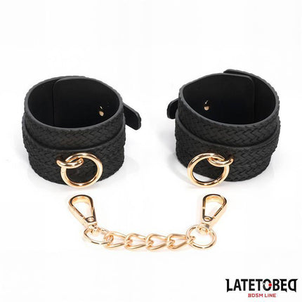 Weaving patterns wrist cuff Golden Chain