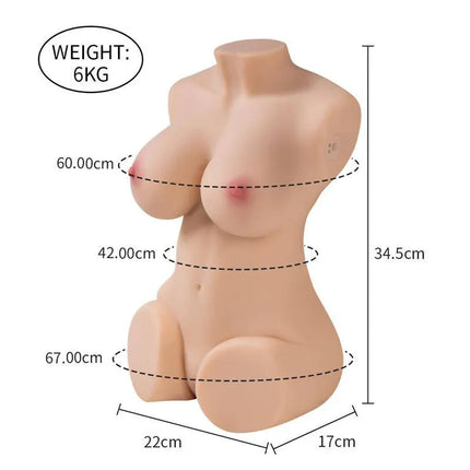 Wendy Torso with Vibration and Suction Effect 6 kg