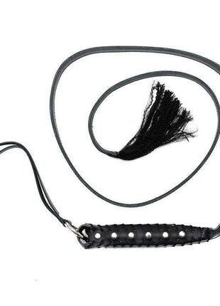 Premium 130 cm leather whip for training and performance