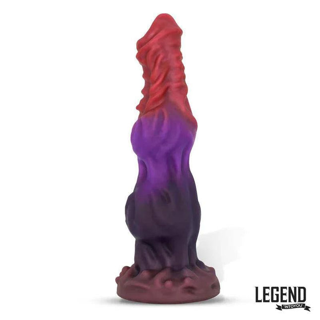 Vibrant liquid silicone dildo 24.8 cm with suction cup base for hands-free use