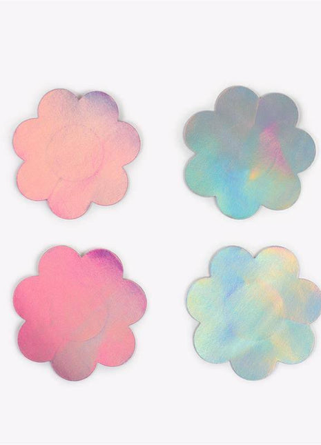 Wow Boobs! Nipple Covers Flower Shapped Holographic