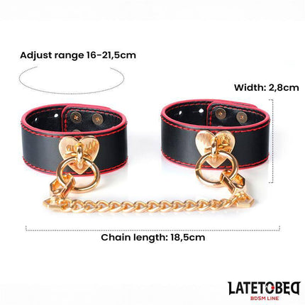 Wrist Cuff with Golden Chain