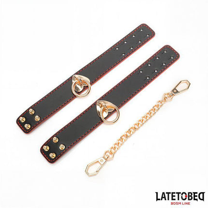 Wrist Cuff with Golden Chain