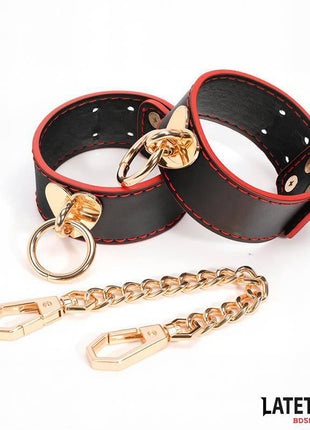 Wrist Cuff with Golden Chain