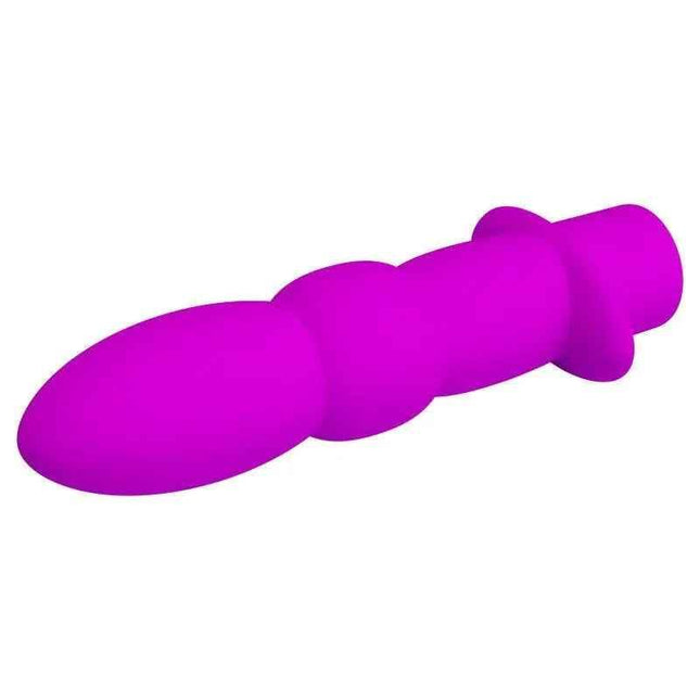 Wyatt Butt Plug pink silicone with 10 vibrating functions and ergonomic waterproof design