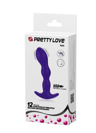Yale Butt Plug with Vibration Purple