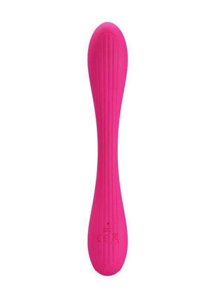 Yedda Vibrator Bendable Pink in bright pink with a smooth, tapered silicone body and rounded ends