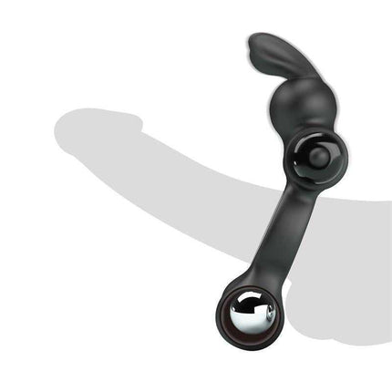 Yusuf Vibrating Penis Ring with Steel Beads