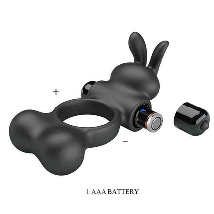 Yusuf Vibrating Penis Ring with Steel Beads