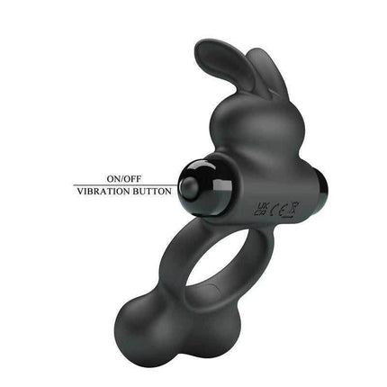 Yusuf Vibrating Penis Ring with Steel Beads
