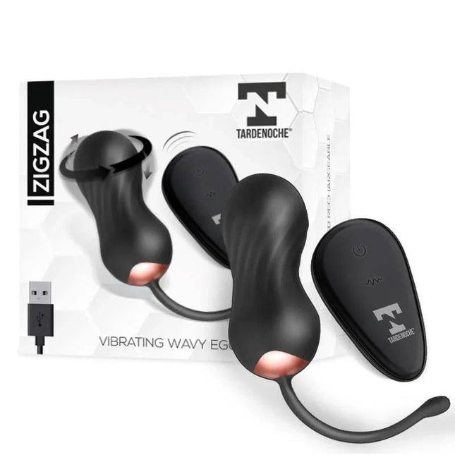 Zigzag Vibrating Egg with remote control and compact ergonomic design for discreet pleasure