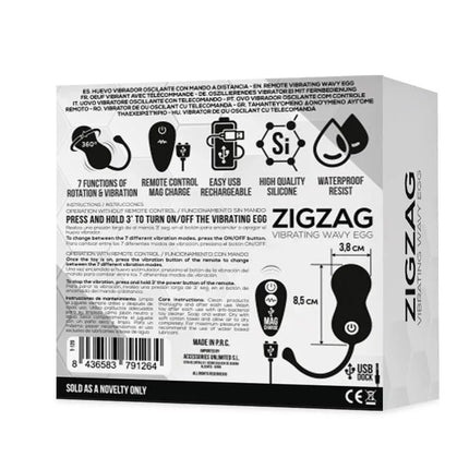 Zigzag Vibrating Egg with Remote Control
